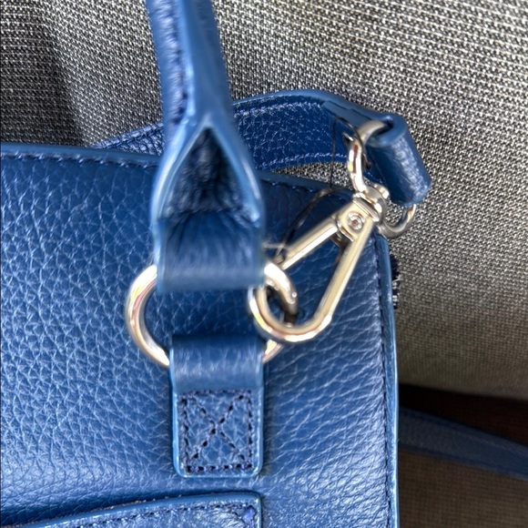 Sam Edelman Blue and Black Patterned Fringe Women's Bag with removable strap - Picture 6 of 8